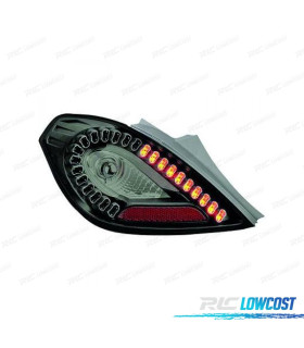 FAROLINS LED TRASEIROS OPEL CORSA D 06-14 FUMADOS