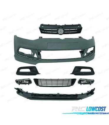 PÁRA-CHOQUES FRONTAL VOLKSWAGEN VW POLO 09-17 LOOK R