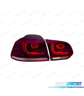 FAROLINS TRASEIROS VERMELHO FUMADOS VOLKSWAGEN VW GOLF VI LIMOUSINE 08-12