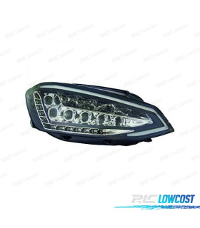 FARÓIS FRONTAIS PARA VOLKSWAGEN VW GOLF VII LIMOUSINE 12-17 FUNDO PRETO