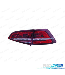 FAROLINS TRASEIROS LED VERMELHO ESCURO VOLKSWAGEN VW GOLF 7 LIMOUSINE 12-17