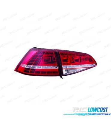 FAROLINS TRASEIROS LED BRANCO VELMELHO VOLKSWAGEN VW GOLF 7 LIMOUSINE 12-17