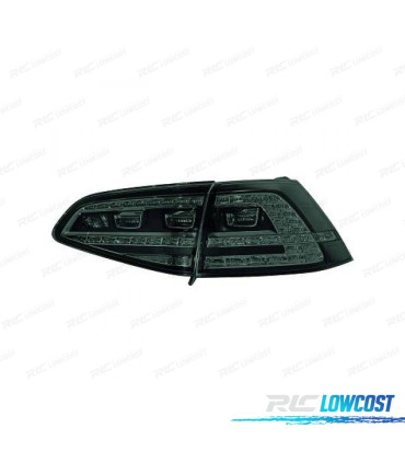 FAROLINS TRASEIROS CROMO ESCURO PARA VOLKSWAGEN VW GOLF VII LIMOUSINE 12-17
