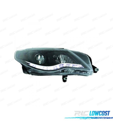 FARÓIS FRONTAIS PARA VOLKSWAGEN VW PASSAT CC 08-12 PRETO