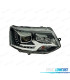 FARÓIS FRONTAIS PARA VOLKSWAGEN VW T5 MULTIVAN CARAVELLE 09-15 PRETO CROMO