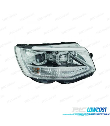 FARÓIS FRONTAIS PARA VOLKSWAGEN VW T6 MULTIVAN CARAVELLE 15-19 CROMO