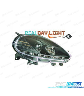 FARÓIS FRONTAIS PARA FIAT PUNTO EVO 09-11 LUZ DIURNA FULL LED