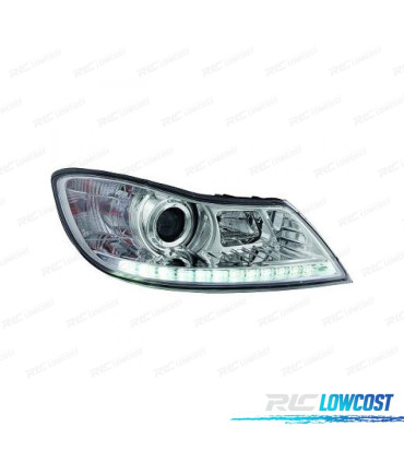 FARÓIS FRONTAIS PARA SKODA OCTAVIA LIM KOMBI 08-12 CROMADOS