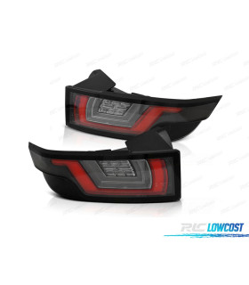 FAROLINS TRASEIROS LED DINÂMICO RANGE ROVER EVOQUE 11-18 BLACK PRETO