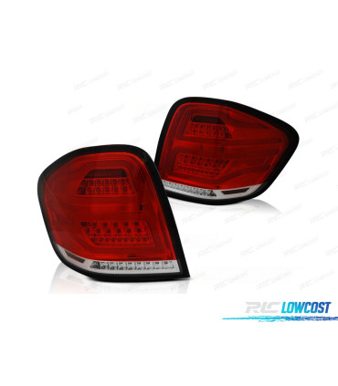 FAROLINS MERCEDES W164 05-08 LED BAR VERMELHO CLARO