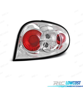 FAROLINS TRASEIROS PARA RENAULT MEGANE 99-02 COUPE CABRIO CROMADO