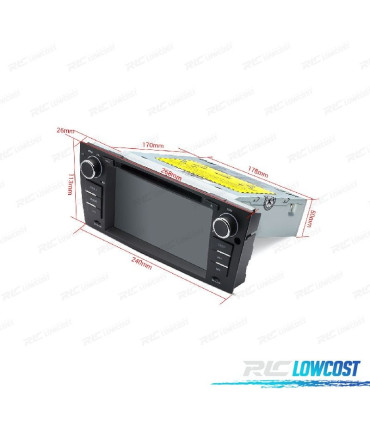 AUTO RADIO GPS ANDROID 13 PARA BMW E90 E91 E92 E93 SERIE 3 05-10