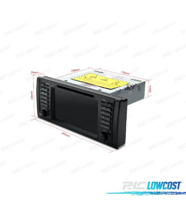 AUTO RADIO GPS ANDROID 10 PARA BMW SERIE 5 E39 97-03 7"