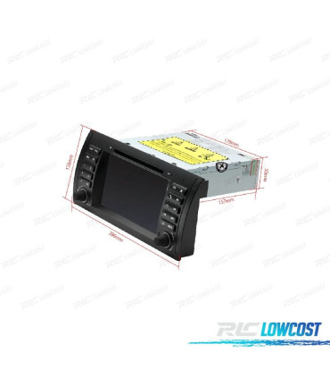 AUTO RADIO GPS ANDROID 11 PARA BMW X5 E53 99-03 7"