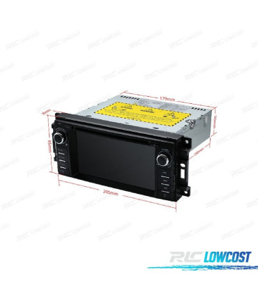 AUTO RADIO GPS ANDROID 11 PARA JEEP DODGE CHRYSLER