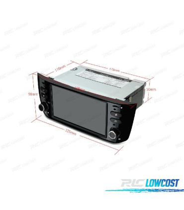 AUTO RADIO GPS ANDROID 11 PARA FIAT PUNTO LINEA