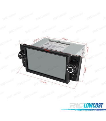 AUTO RADIO GPS ANDROID 10 PARA FIAT GRANDE PUNTO 05-09 USB GPS TACTIL HD
