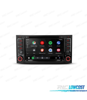 AUTO RÁDIO 7" ANDROID 12 OCTA-CORE MULTIMEDIA DVD GPS PARA VOLKSWAGEN VW TOUAREG MULTIVAN TRANSPORTER
