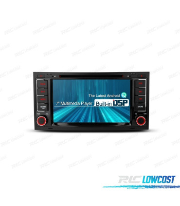 AUTO RÁDIO 7" ANDROID 12 OCTA-CORE MULTIMEDIA DVD GPS PARA VOLKSWAGEN VW TOUAREG MULTIVAN TRANSPORTER