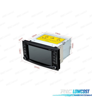 AUTO RÁDIO 7" ANDROID 12 OCTA-CORE MULTIMEDIA DVD GPS PARA VOLKSWAGEN VW TOUAREG MULTIVAN TRANSPORTER