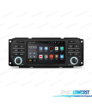 AUTO RADIO GPS ECRA TACTIL 5" PARA JEEP DODGE ANDORID 12