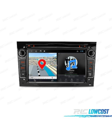 AUTO GPS ANDROID 11 PRETO PARA OPEL ASTRA H VIVARO ZAFIRA VECTRA CORSA D