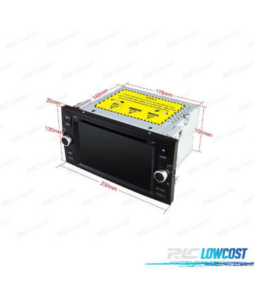 AUTO RADIO GPS ANDROID 11 PARA FORD FOCUS C-MAX S-MAX GALAXY FUSION FIESTA