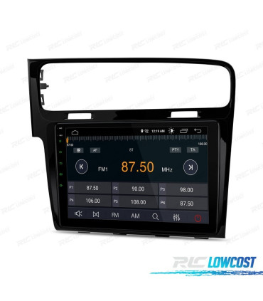 AUTO RADIO GPS 10" TÁCTIL PARA VOLKSWAGEN VW GOLF VII ANDROID 12 HDMI CANBUS BLUETOOTH FULL RCA