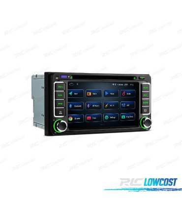 AUTO 2DIN RADIO GPS ANDROID 12 PARA TOYOTA CORROLLA YARIS VIOS RAV4 PARDO HILUX VERSO