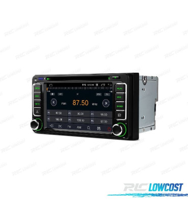 AUTO 2DIN RADIO GPS ANDROID 12 PARA TOYOTA CORROLLA YARIS VIOS RAV4 PARDO HILUX VERSO