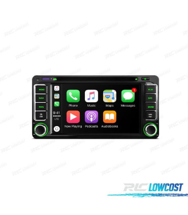 AUTO 2DIN RADIO GPS ANDROID 12 PARA TOYOTA CORROLLA YARIS VIOS RAV4 PARDO HILUX VERSO