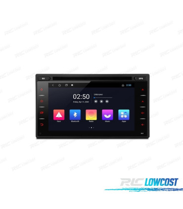 AUTO RADIO UNIVERSAL GPS ANDROID 10.0 DVD SD USB ECRA TACTIL HD
