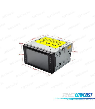 AUTO RADIO UNIVERSAL GPS ANDROID 10.0 DVD SD USB ECRA TACTIL HD