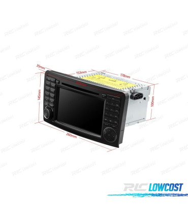 AUTO RADIO GPS ANDROID 10 7" PARA MERCEDES ML 05-12 GL 06-12