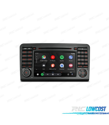 AUTO RADIO GPS ANDROID 10 7" PARA MERCEDES ML 05-12 GL 06-12