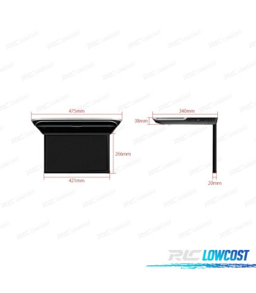 ECRÃ TEJADILHO TECTO FULL HD 17.3 "