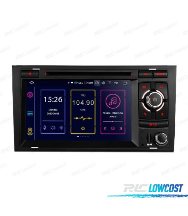 AUTO RADIO GPS ANDROID 12 PARA AUDI A4 B6 B7 00-08 SEAT EXEO 08-12