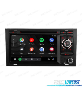 AUTO RADIO GPS ANDROID 12 PARA AUDI A4 B6 B7 00-08 SEAT EXEO 08-12
