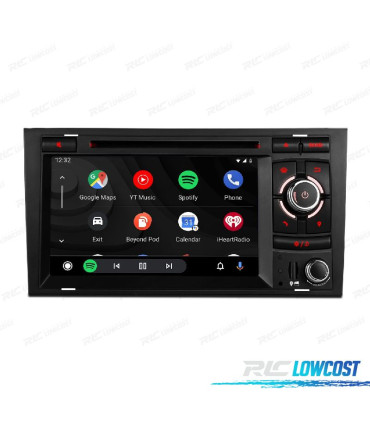 AUTO RADIO GPS ANDROID 12 PARA AUDI A4 B6 B7 00-08 SEAT EXEO 08-12