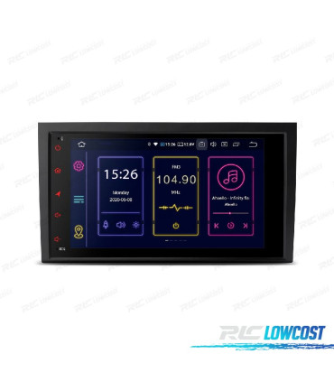 AUTO RADIO 8" GPS ANDROID 12 PARA AUDI A4 B6 B7 00-08 SEAT EXEO 08-12