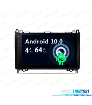 AUTO RADIO GPS ANDROID 11 64GB PARA MERCEDES A 04-12 B 05-11 VITO VIANO 06-14 SPRINTER 06-12