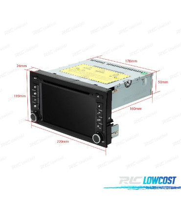 AUTO RADIO GPS ANDROID 14 PARA SEAT LEON 3 13-18