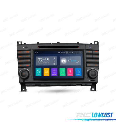 AUTO RADIO GPS ANDROID 10 PARA MERCEDES W203 04-07 W209 04-06 W463 06-08