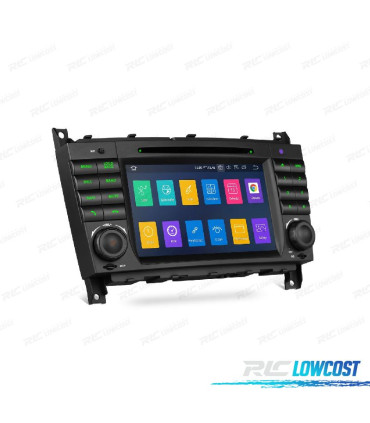 AUTO RADIO GPS ANDROID 10 PARA MERCEDES W203 04-07 W209 04-06 W463 06-08