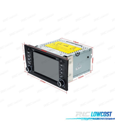 AUTO RADIO GPS ANDROID 12 PARA AUDI A6 4B 97-04 ALLROAD 99-05