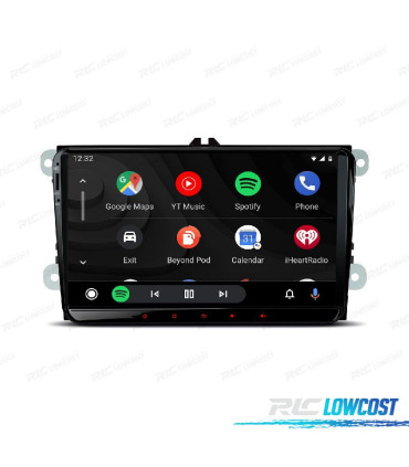 AUTO RADIO GPS 8" ANDROID 10 VOLKSWAGEN VW PARA SKODA SEAT