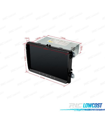 AUTO RADIO GPS 8" ANDROID 10 VOLKSWAGEN VW PARA SKODA SEAT