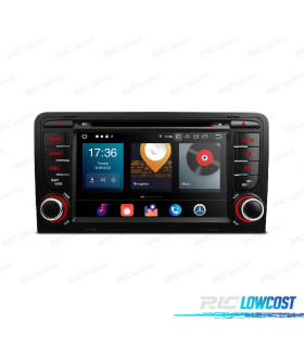 AUTO RADIO GPS ANDROID 12 PARA AUDI A3 8P 8PA SPORTBACK 03-12 B