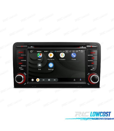 AUTO RADIO GPS ANDROID 12 PARA AUDI A3 8P 8PA SPORTBACK 03-12 B