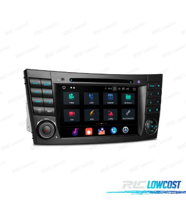 AUTO RADIO GPS ANDROID 10 PARA MERCEDES CLS W219 05-06 E W211 02-09